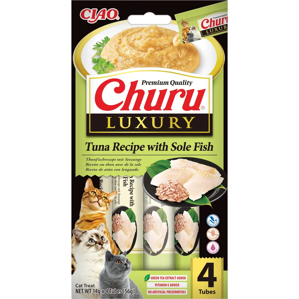 Churu Luksus Tun med Søtunge 56g